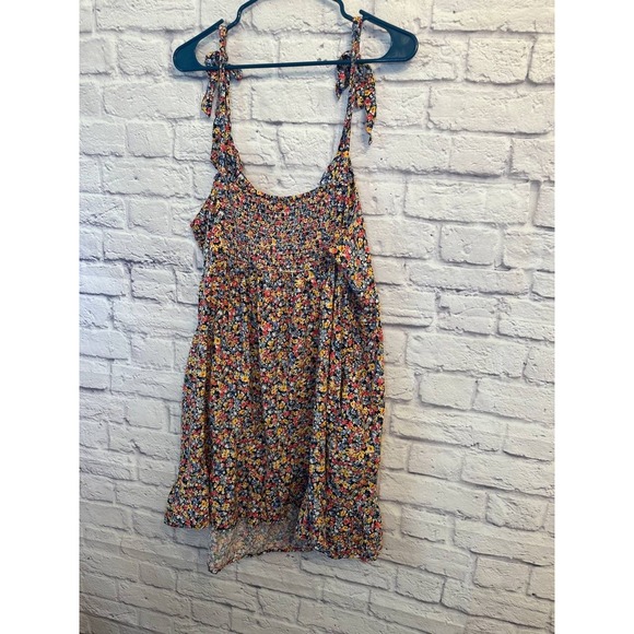 Old Navy Floral Print Cami Dress Sundress Tie Strap Smocked Top 3X Plus Size - Picture 1 of 7